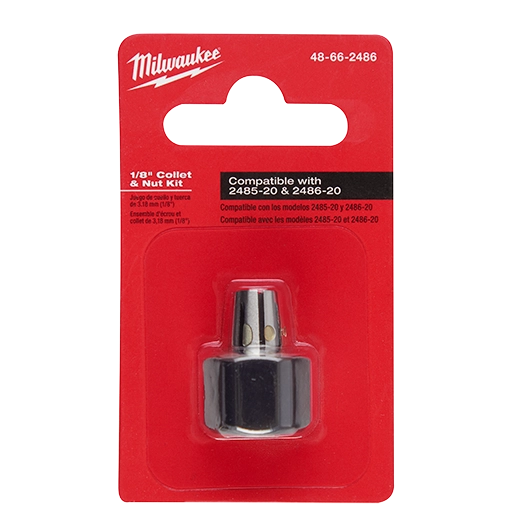 Milwaukee Kit de Mandrin & Écrou 1/8" 48-66-2486
