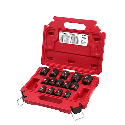 Milwaukee Kit de 14 douilles métriques standard 6 points 1/2" Drive Impact Duty™ SHOCKWAVE 49-66-7013