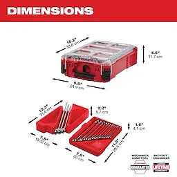 Milwaukee Ensemble de clés mixtes SAE 15 pièces avec organiseur compact PACKOUT™ 48-22-9484