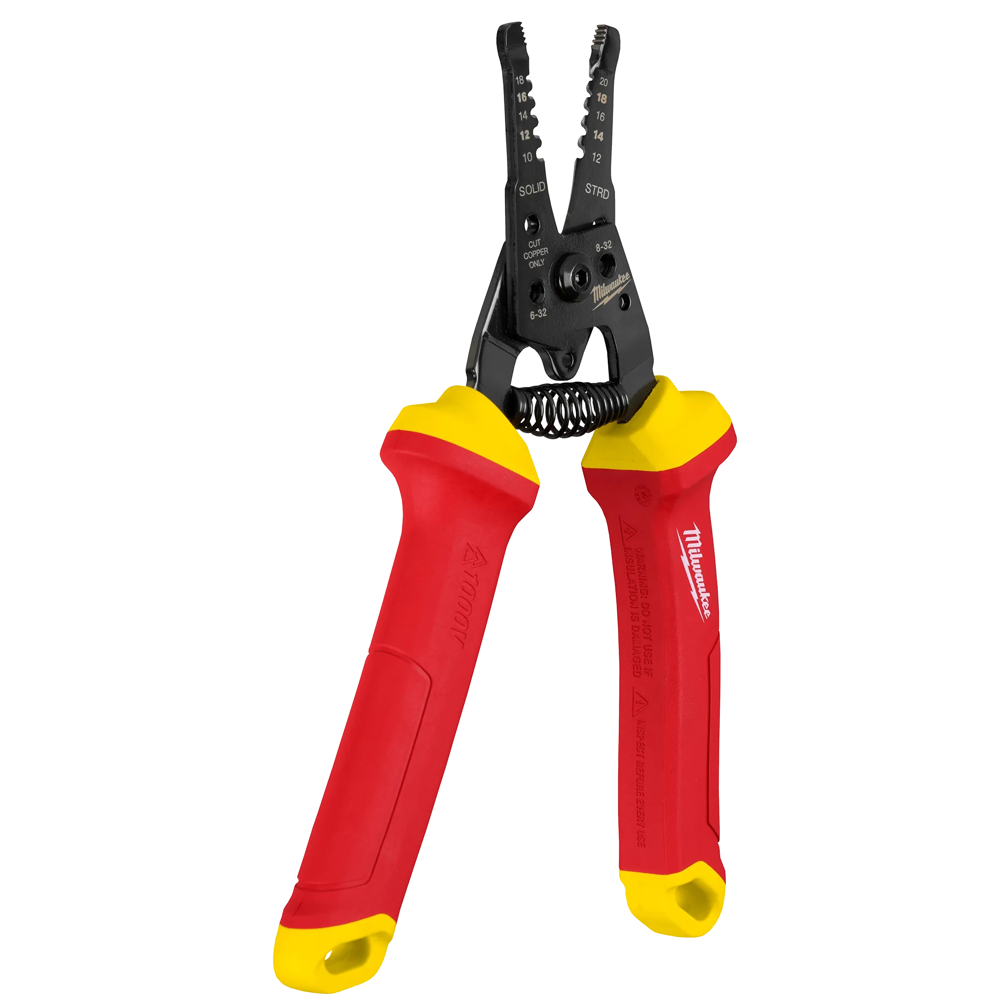 Milwaukee Pince à dénuder et coupe‑fil isolée 1000 V 10‑20 AWG 48-22-2214