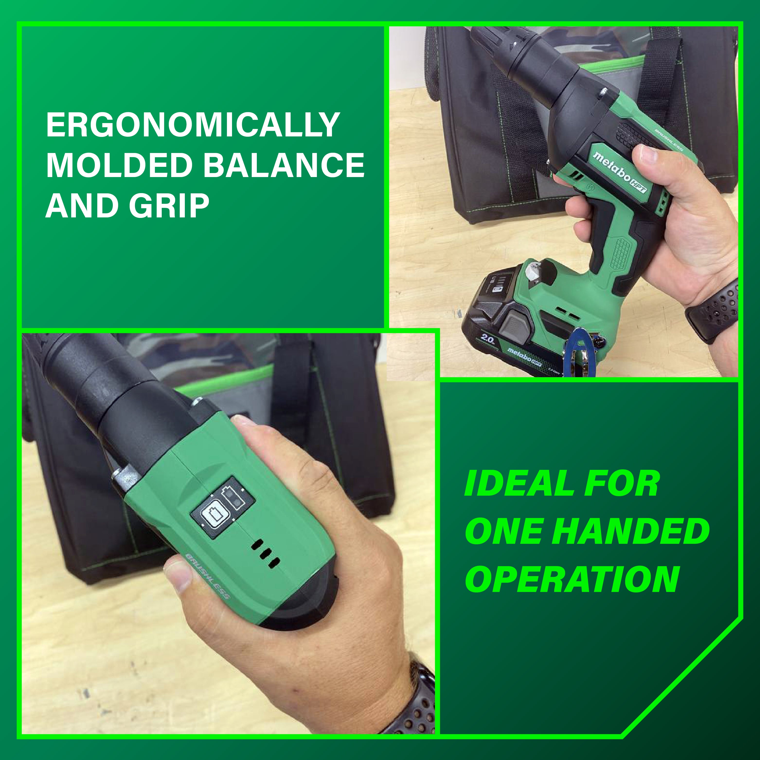 Metabo HPT Kit de visseuse à plaque de plâtre sans fil 18V MultiVolt™ avec magasin de vis à collier | Metabo HPT W18DAQB W18DAQB