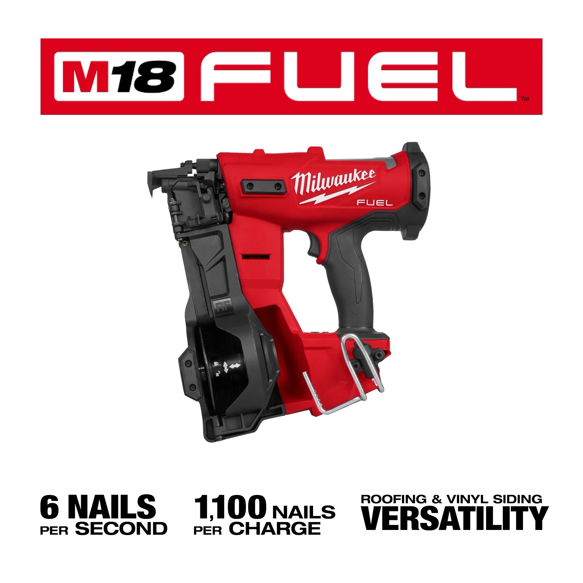 Milwaukee M18 FUEL™ Coil Roofing Nailer 2909-20