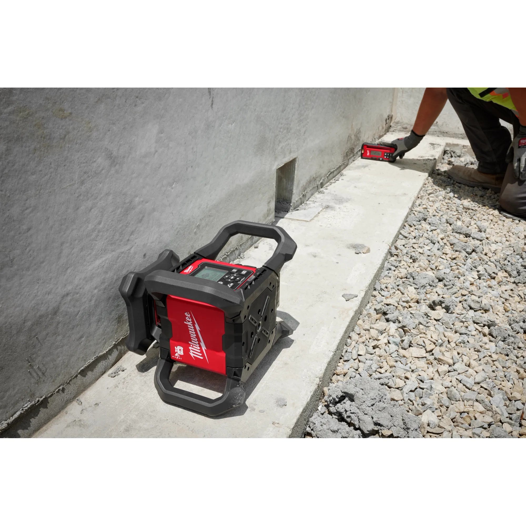 Milwaukee Récepteur laser rotatif extérieur à double pente rouge 3714