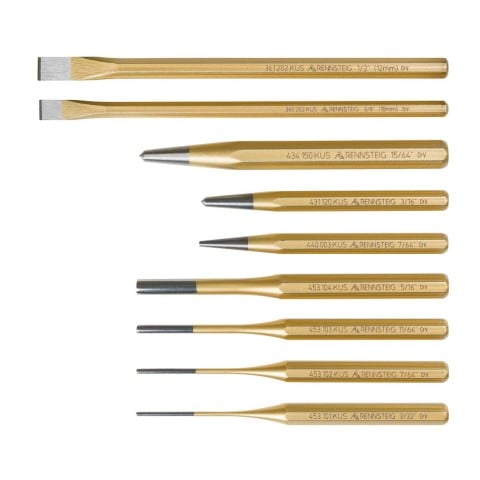 Rennsteig 9 Pc Punch and Chisel Set 9R 400 009