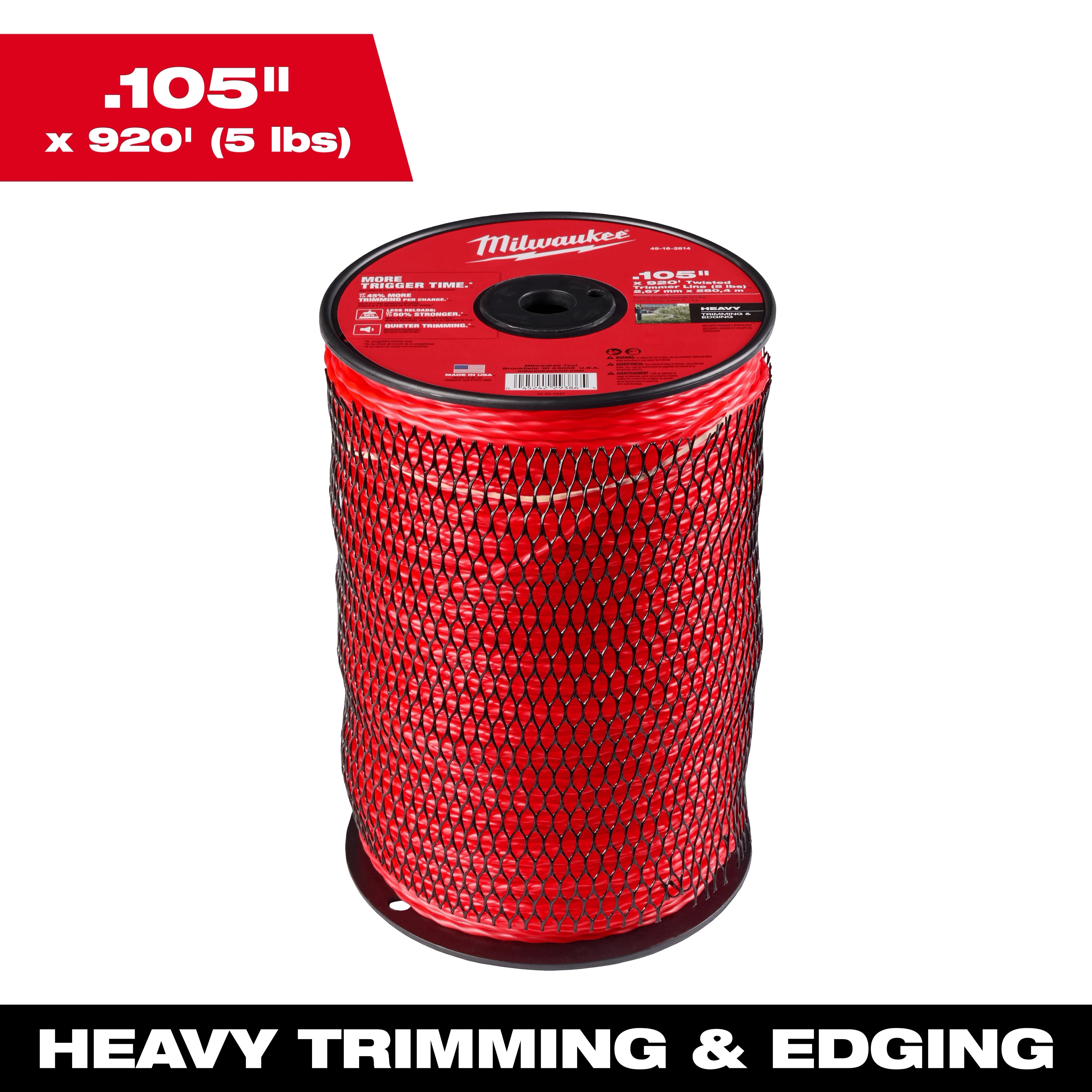 Milwaukee Milwaukee Fil de coupe tordu .105\" x 900' (5 lb) 49-16-2814