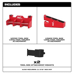 Milwaukee Accessoire porte-outils longs pour boîte à outils PACKOUT™ 48-22-8607