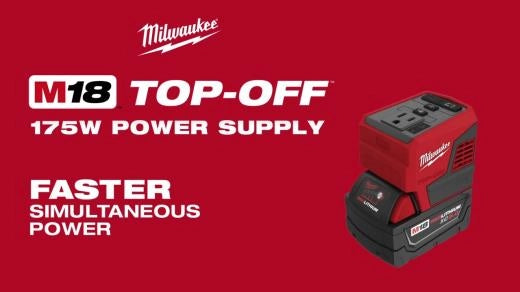 Milwaukee Alimentation M18™ TOP‑OFF™ 175 W 2846-20