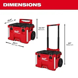 Milwaukee Poignée à profil bas pour boîte à outils roulante PACKOUT™ 48-22-8027