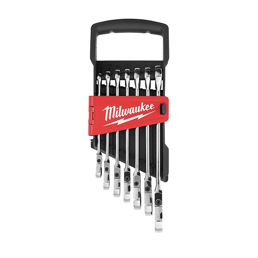 Milwaukee Clé à douille combinée à tête flexible métrique 7 pièces 48-22-9529
