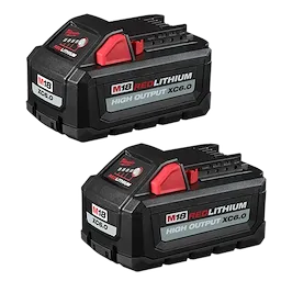 Milwaukee M18™ REDLITHIUM™ HIGH OUTPUT™ Pack de batteries XC6.0 (2 pièces) 48-11-1862