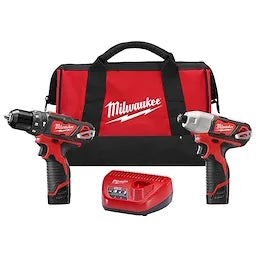 Milwaukee M12™ Kit combo 2 outils sans fil LITHIUM-ION 2497-22