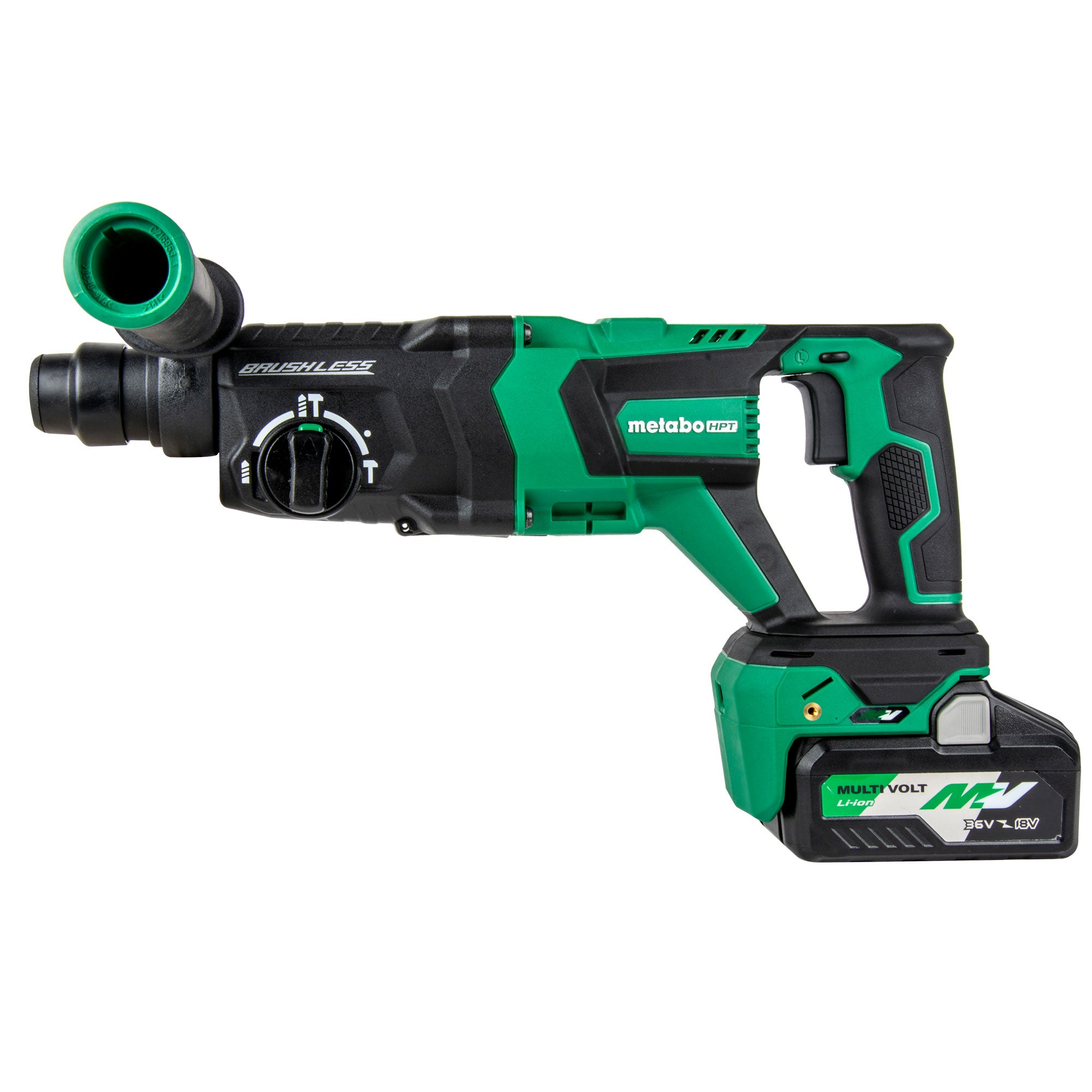 Metabo HPT 36V MultiVolt™ Brushless 1-1/8" SDS Plus D-Handle Rotary Hammer DH3628DD