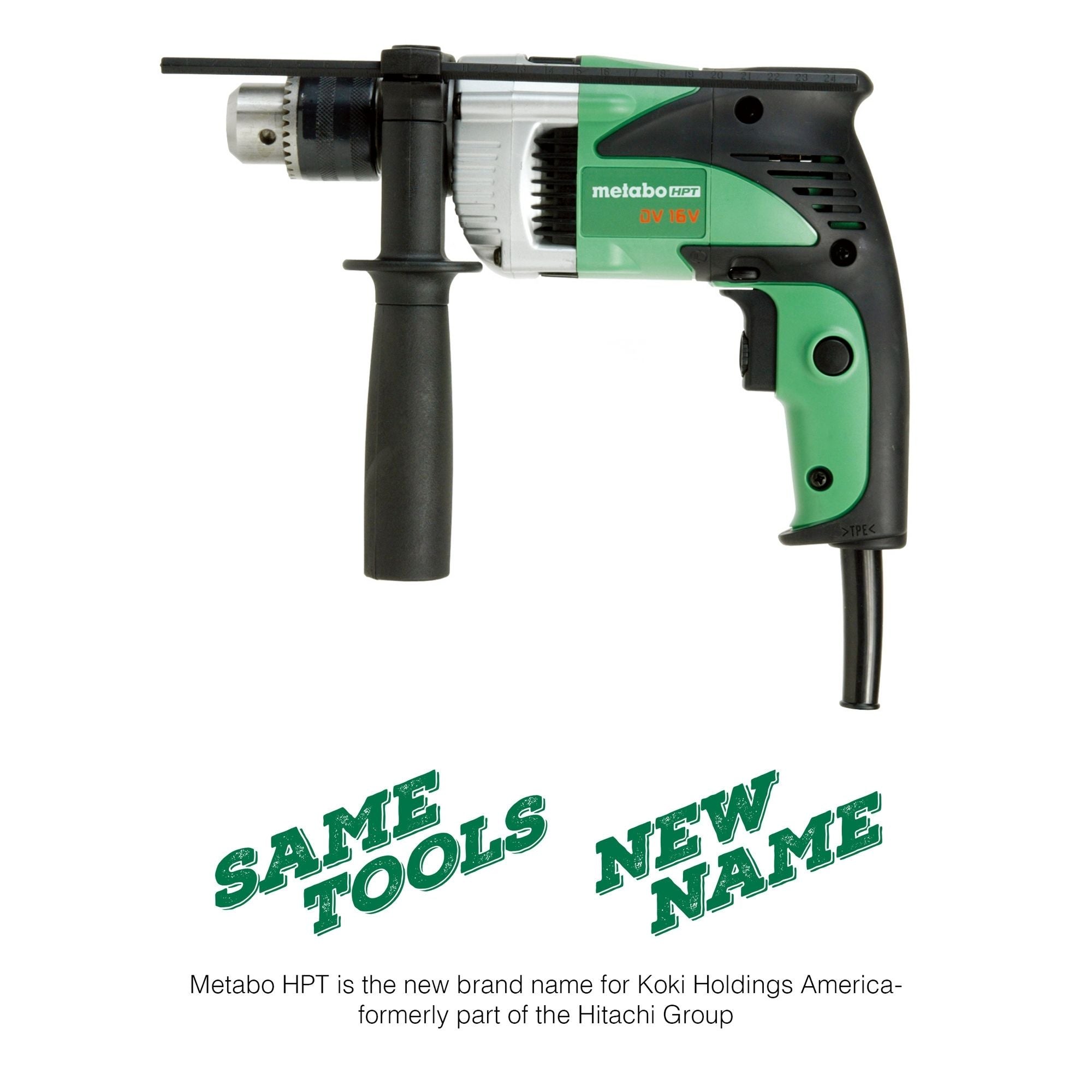 Metabo HPT 5/8 Inch 6-Amp Hammer Drill, 2-Modes, VSR DV16V
