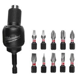Milwaukee Support de forets pivotant 30° KNUCKLE™ SHOCKWAVE™ – 11 pièces 48-32-2301