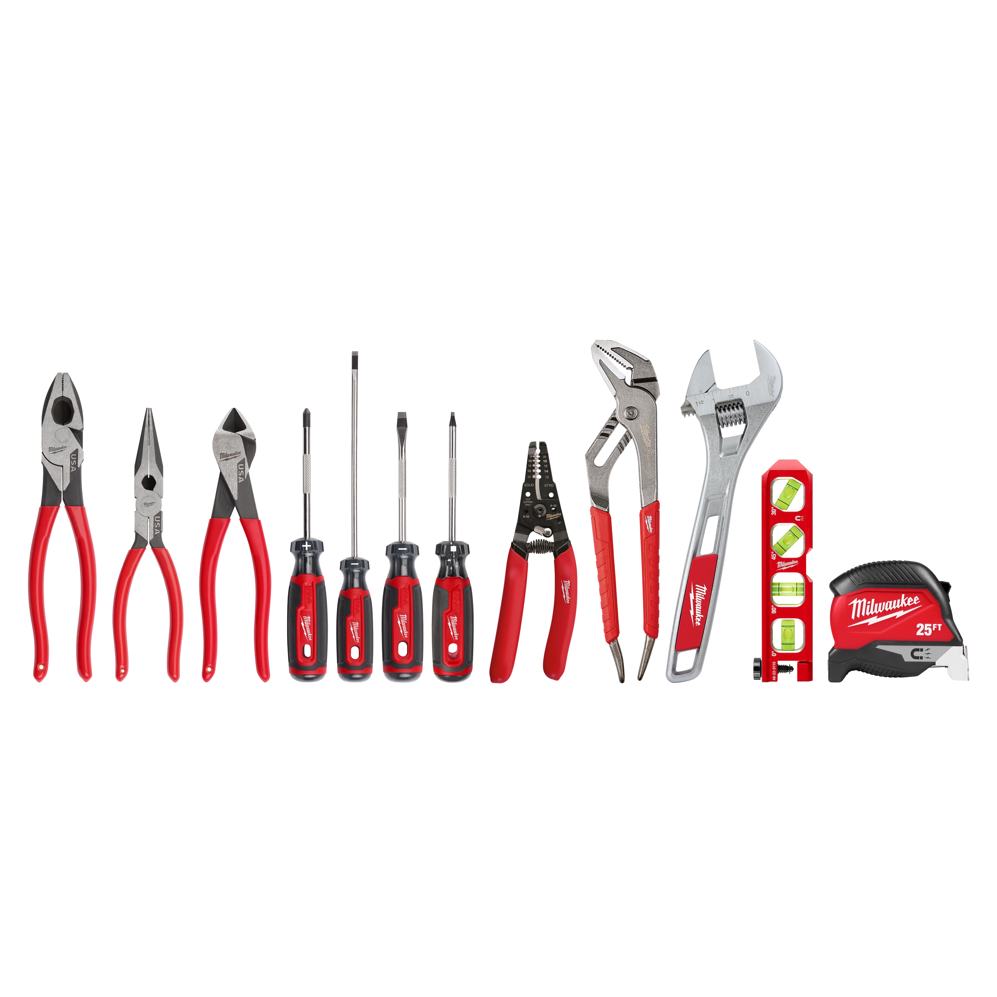 Milwaukee 12 PC. Electrical Hand Tool Set 48-22-0144
