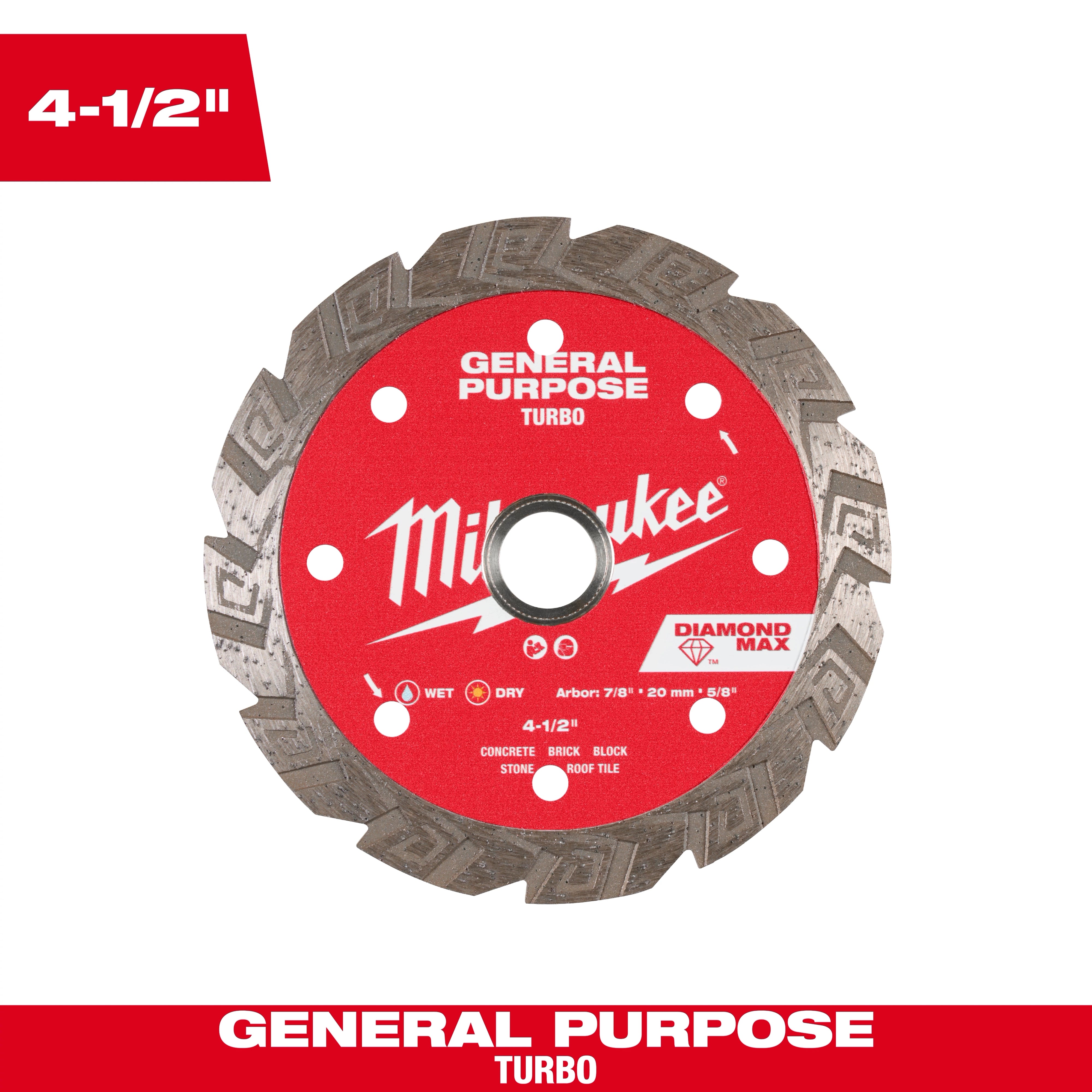 Milwaukee DIAMOND MAX™ Turbo Lame à Diamant Polyvalente 49-93-9109