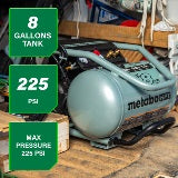 Metabo HPT 8 gal. Compresseur d'air électrique portatif sans huile de 225 PSI EC1315S