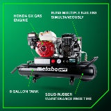 Metabo HPT Compresseur d'air à gaz de 8 gallons sur roues | Metabo HPT EC2510E EC2510E