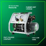 Metabo HPT Portable 1 Gallon Oil-Free Quiet Air Compressor EC28M