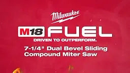 Milwaukee Scie à onglet à glissière à double biseau M18 FUEL™ 7-1/4 ” (outil seul) 2733-20