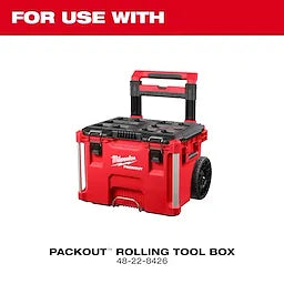Milwaukee Poignée à profil bas pour boîte à outils roulante PACKOUT™ 48-22-8027