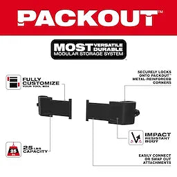 Milwaukee Montage d’attache pour boîte à outils PACKOUT™ 48-22-8601