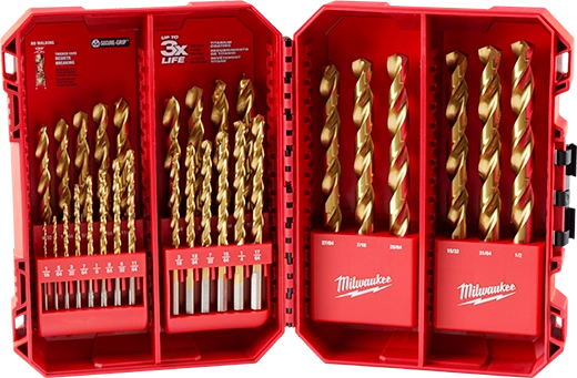 Milwaukee Ensemble de forets en titane THUNDERBOLT® – 29 pièces 48-89-0012