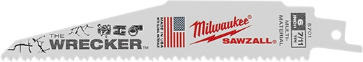 Milwaukee Lames multi-matériaux SAWZALL® WRECKER™ 48-01-2702