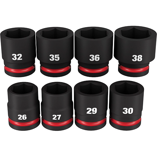 Milwaukee Ensemble de douilles métriques standard à 6 points 8 pcs SHOCKWAVE Impact Duty™ 3/4" Drive 49-66-7019