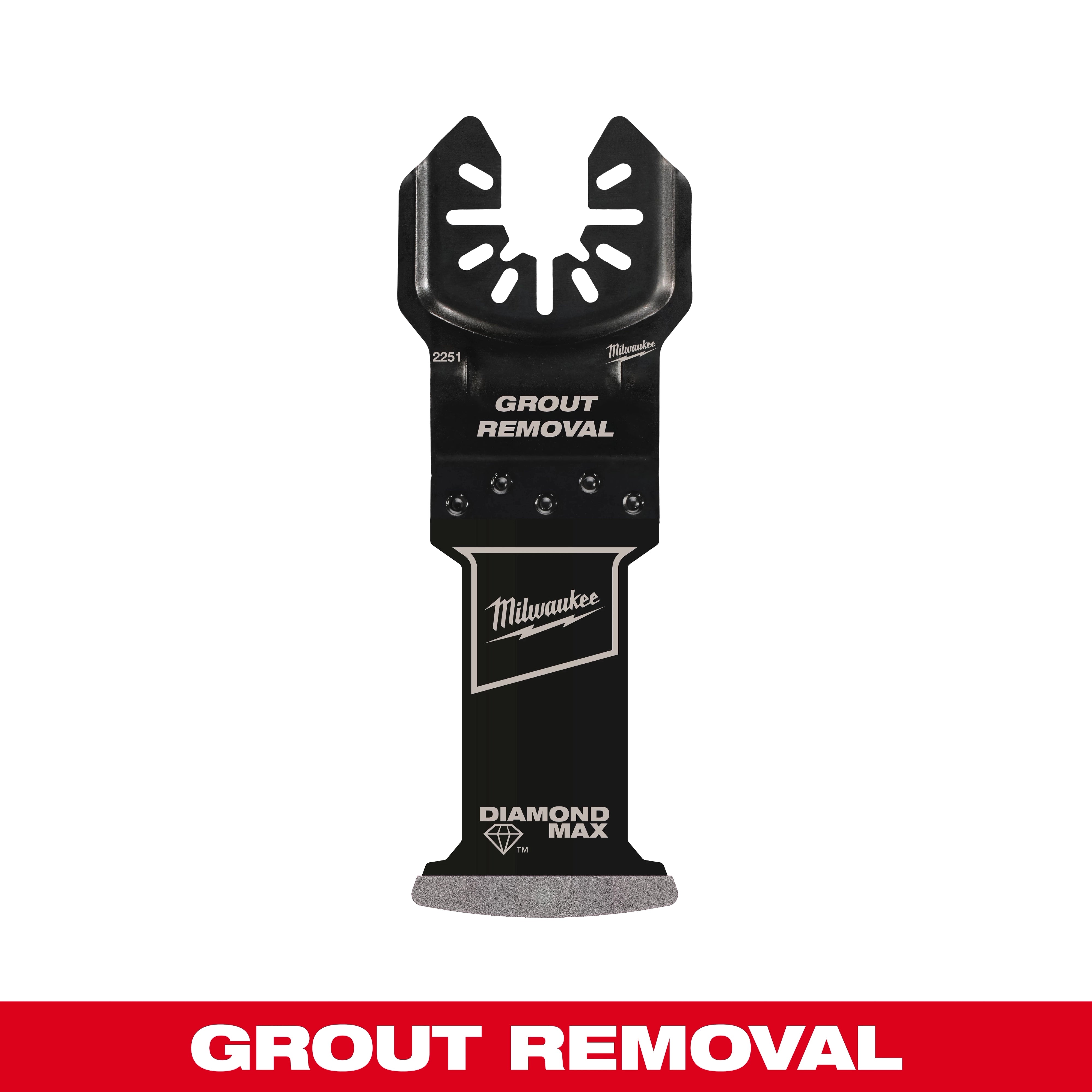 Milwaukee Lame oscillante universelle DIAMOND MAX™ à grain diamant pour enlèvement de coulis en plongée (1 PK) 49-25-2251