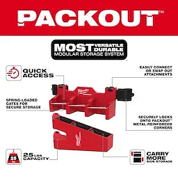 Milwaukee Accessoire porte-outils longs pour boîte à outils PACKOUT™ 48-22-8607
