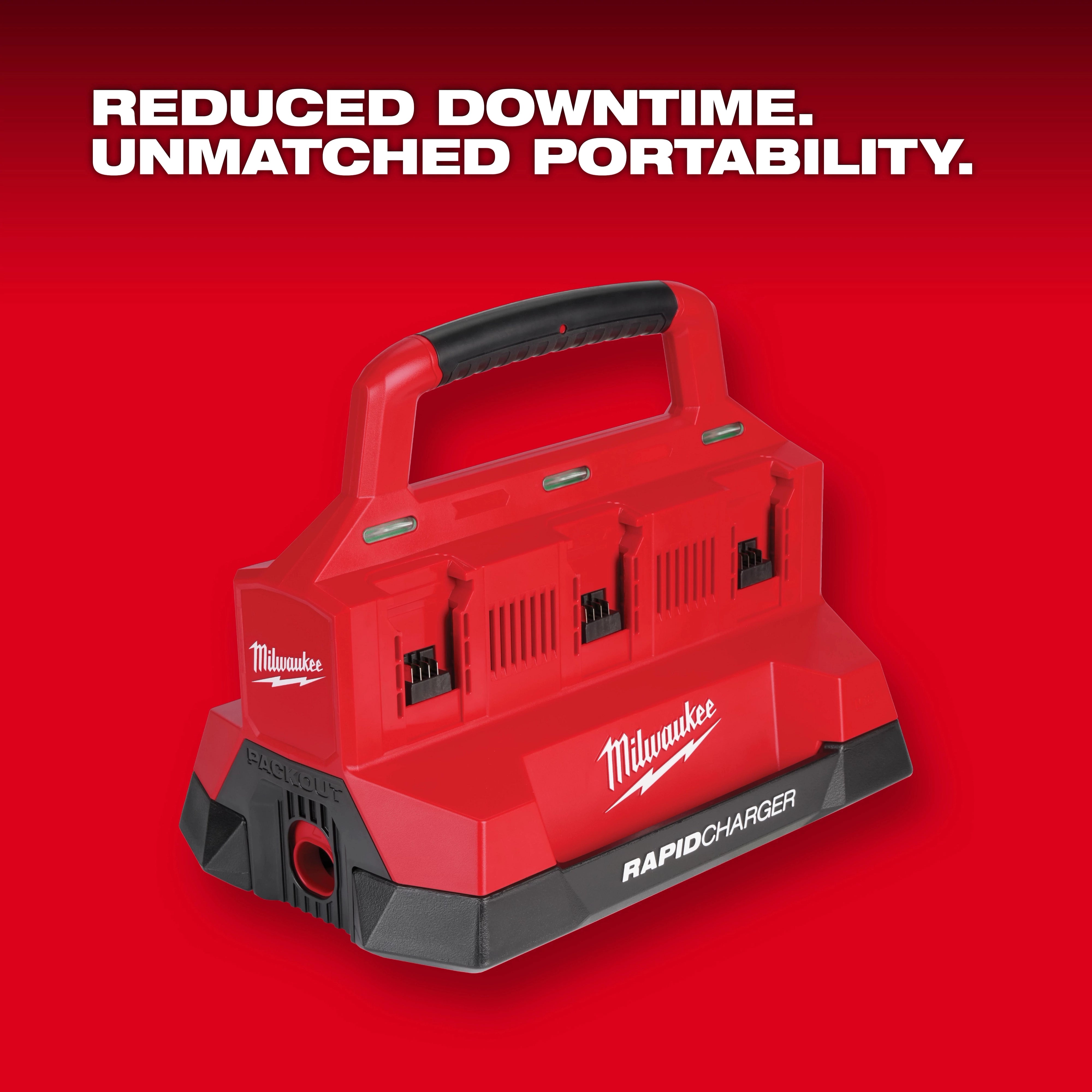 Milwaukee Chargeur Rapide à Six Baies M18™ avec Compatibilité PACKOUT™ 48-59-1809
