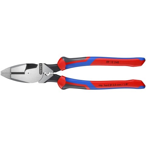 Knipex Pince coupante à levier de 9 1/2 po pour élingues New England avec tire-fil et sertisseur 09 12 240 SBA
