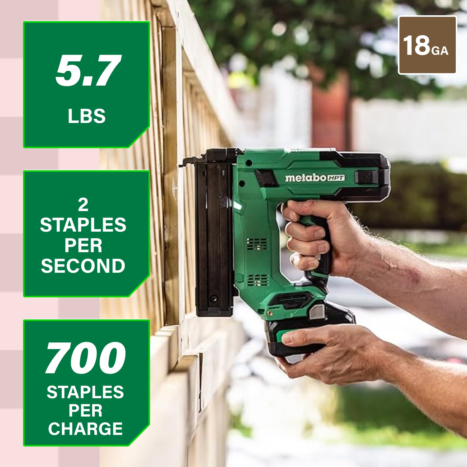 Metabo HPT Agrafeuse à couronne étroite 18‑Ga 1‑1/2" 18V MultiVolt™ (1x2,0 Ah) | Metabo HPT N1804DB N1804DB