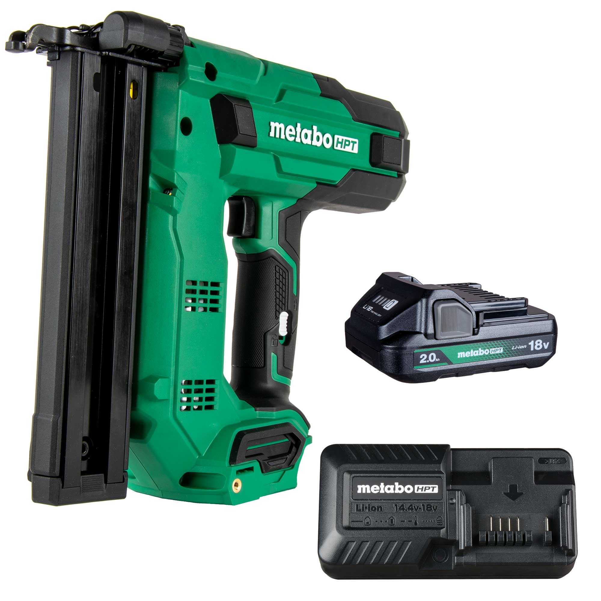 Metabo HPT Agrafeuse à couronne étroite 18‑Ga 1‑1/2" 18V MultiVolt™ (1x2,0 Ah) | Metabo HPT N1804DB N1804DB
