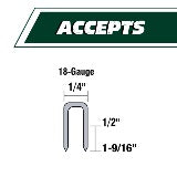 Metabo HPT Agrafeuse de sol à couronne ¼ " 18 gauge | Metabo HPT N4004AB N4004AB
