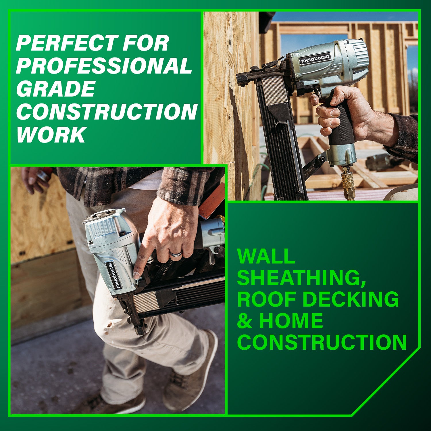 Metabo HPT 16 Gauge 7/16 Inch Standard Crown Stapler N5008AC2