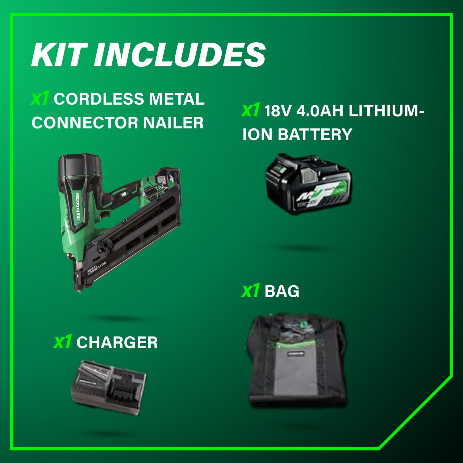 Metabo Cloueuse à connecteurs métalliques sans fil 36 V | Metabo HPT NR3665DA NR3665DA