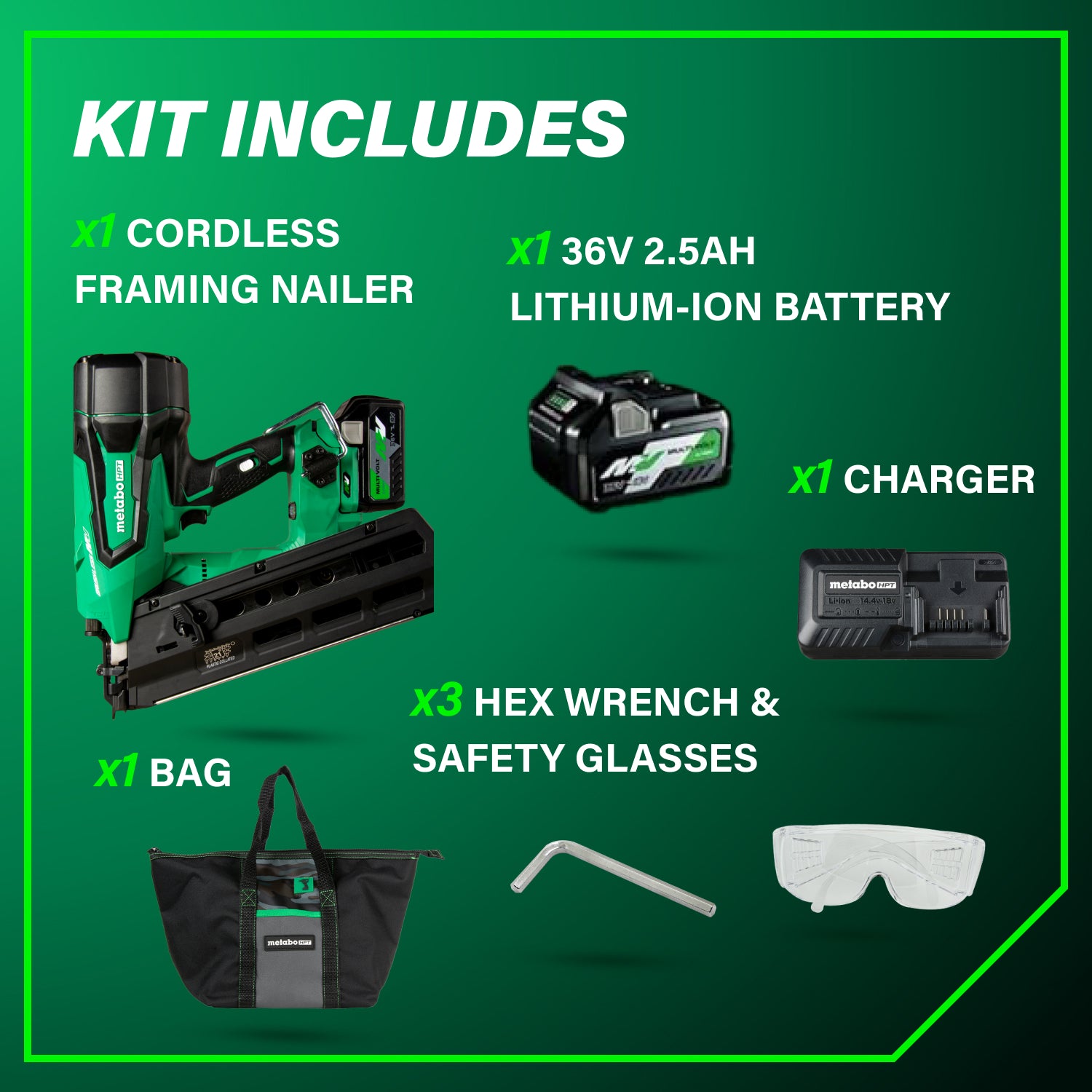 Metabo HPT Cloueuse à bande plastique à 21° 36 V sans fil | Metabo HPT NR3690DR NR3690DR