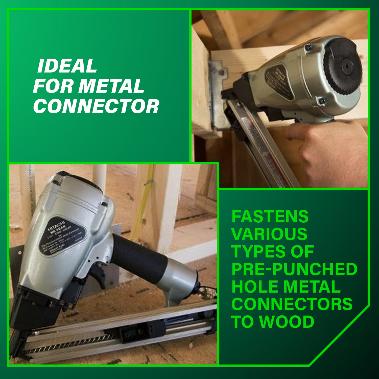 Metabo HPT Cloueuse à connecteur métallique Strap‑Tite® 36° 1‑1/2 po | Metabo HPT NR38AK NR38AK