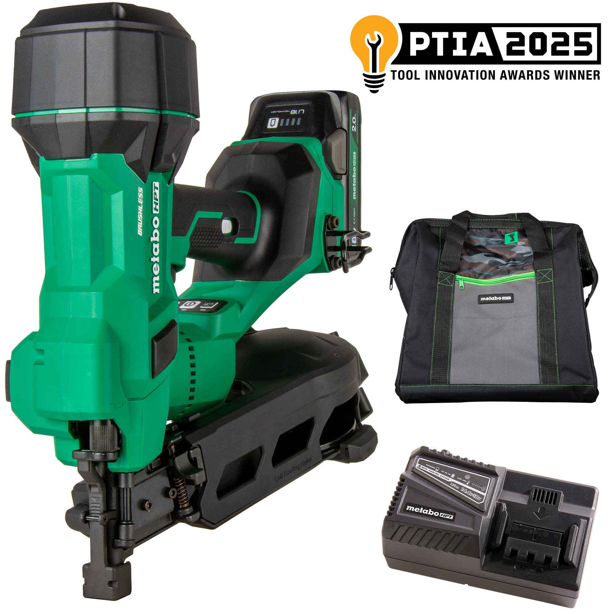 Metabo HPT Cloueuse à toiture à bobine sans balais MultiVolt™ 18 V 1‑3/4" (1 × 2,0 Ah) | Metabo HPT NV1845DA NV1845DA