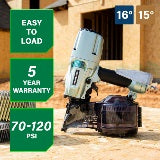 Metabo HPT Cloueuse coil 3 pouces pour bardage/charpente légère (contreplaqué) | Metabo HPT NV75A5 NV75A5