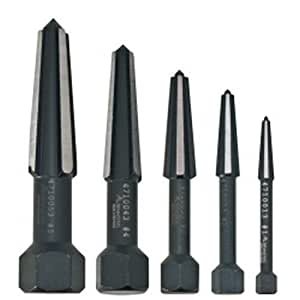 Rennsteig Screw Extractor Double Edged Set 5 Parts (Size 1-5 In Plastic Tube) 9R 471 904 3