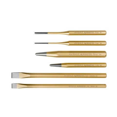 Rennsteig 6 Pc Punch and Chisel Set 9R 400 006
