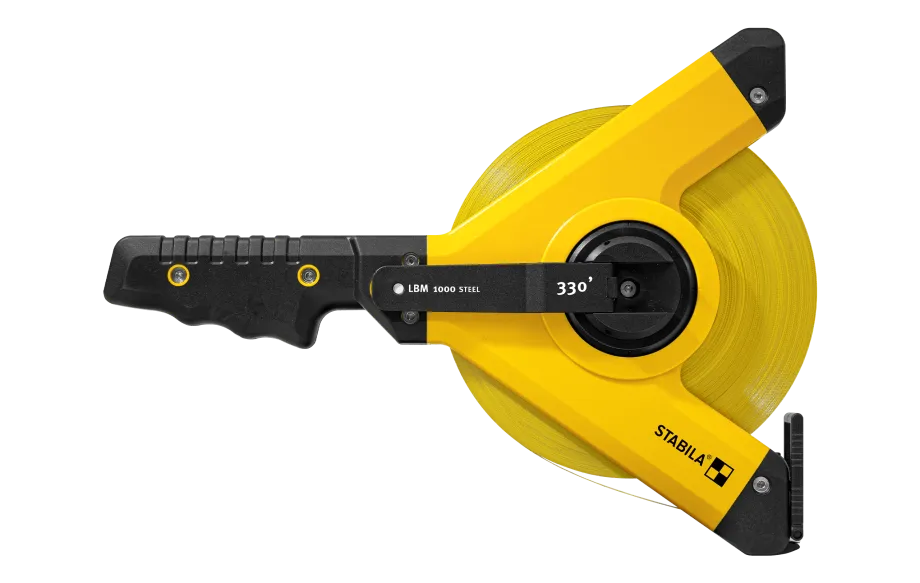 Stabila Mètre-ruban à cadre LBM 1000 STEEL, lame d’acier, échelle en pouces 330 pieds 30935