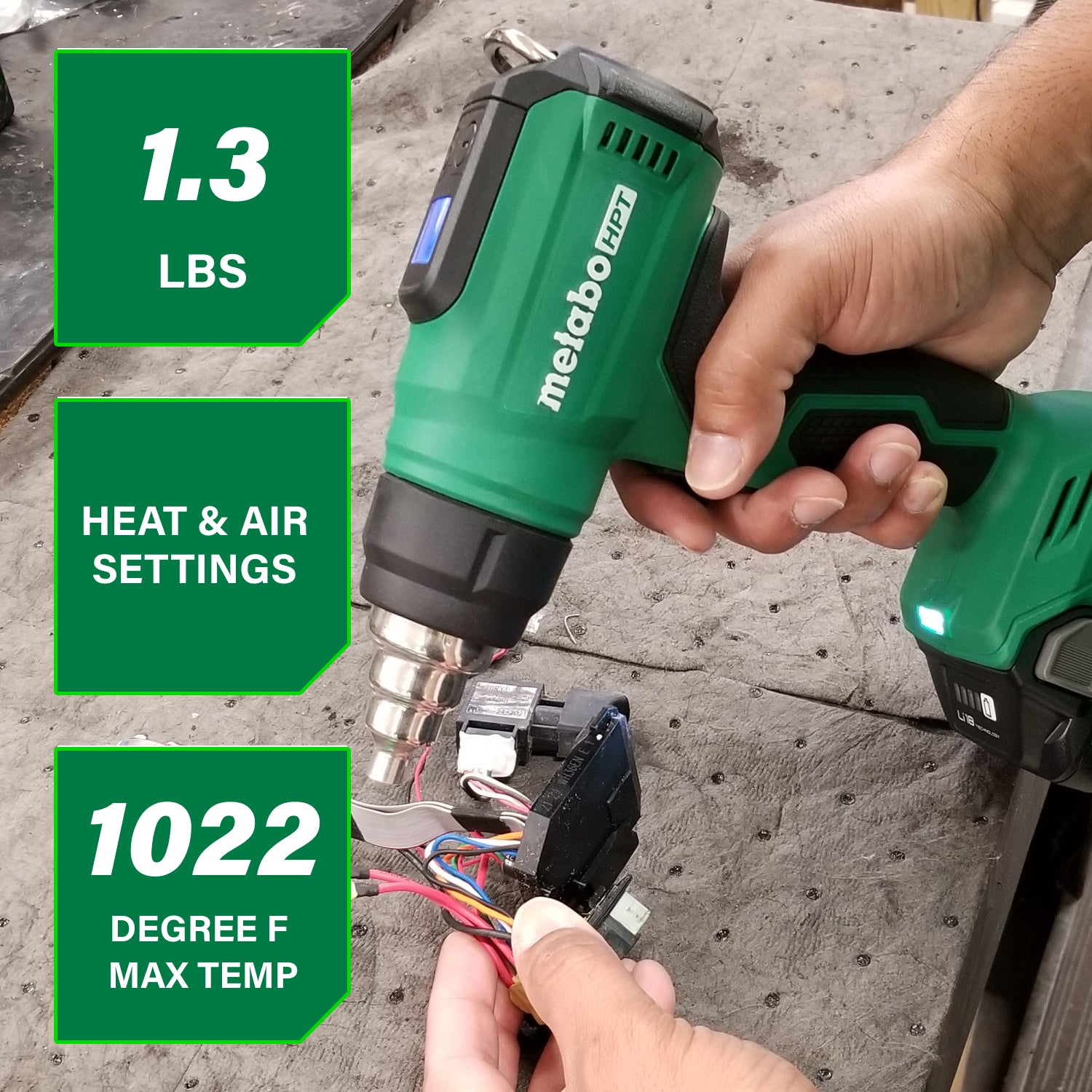 Metabo HPT Pistolet à chaleur sans fil MultiVolt 18 V | Metabo HPT RH18DAQ4 RH18DAQ4