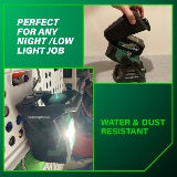 Metabo HPT Lampe de travail LED sans fil 2 000 lumens 18 V MultiVolt™ (corps d'outil uniquement) UB18DBQ4
