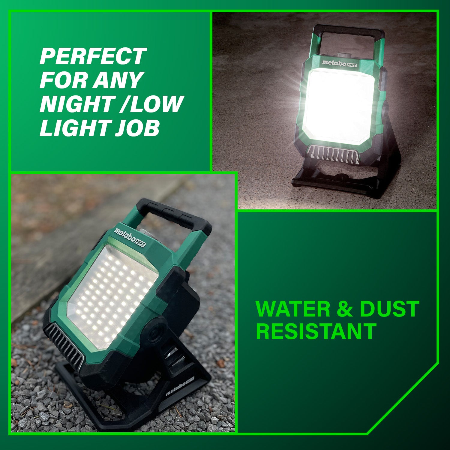 Metabo HPT Lampe de travail LED 4 000 lumens sans fil 18 V MultiVolt (corps d'outil uniquement) | Metabo HPT UB18DCQ4 UB18DCQ4