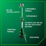Metabo HPT Lampe de chantier à trépied LED 4 000 lumens sans fil 18 V MultiVolt™ (corps d'outil uniquement) | Metabo HPT UB18DGQ4 UB18DGQ4