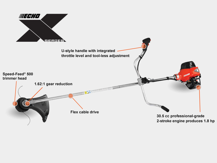 Echo 30.5 cc X Series U-Handle Brushcutter SRM-3020U